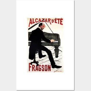 ALCAZAR D 'ETE FRAGSON Piano Music Hall Paris Vintage French Art Nouveau Posters and Art